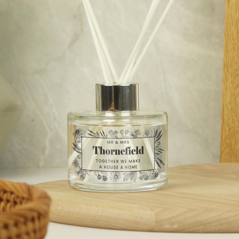 Personalised Black Foliage Reed Diffuser Extra Image 2